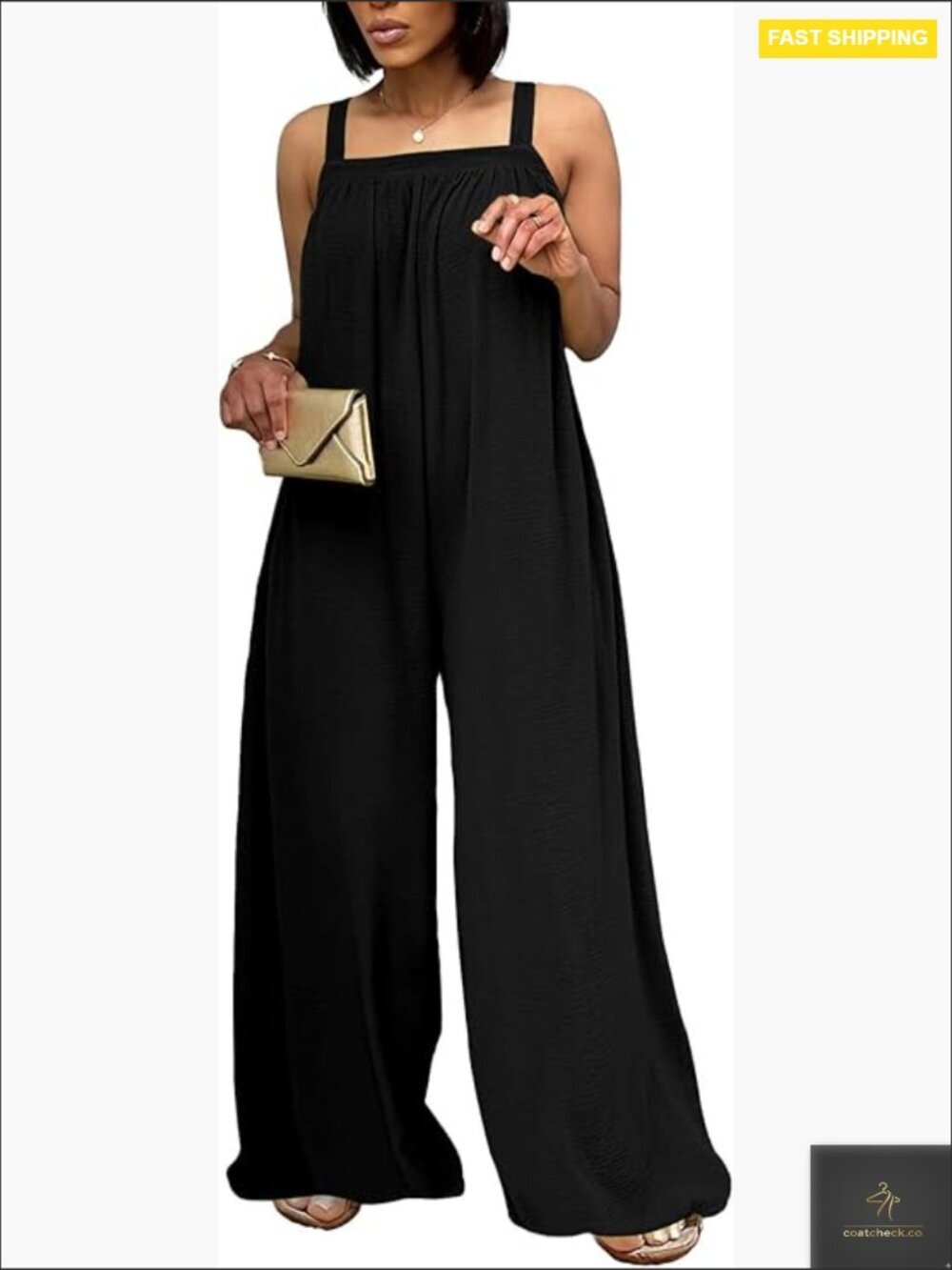 Sleeveless Wide Leg Jumpsuit Loose Fit Summer Romper With Pockets Y2K